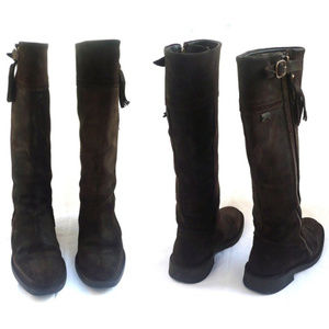 CAMPER Dark Brown Tall Suede Boots